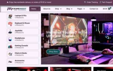 GameNest (screenshot desktop)