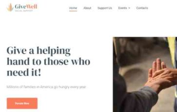 GiveWell (Zemez) - (screenshot desktop)