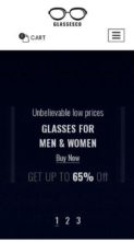 Glassesco (screenshot mobile)