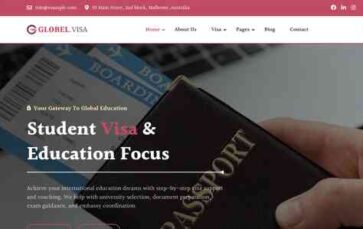 Globlevisa (screenshot desktop)