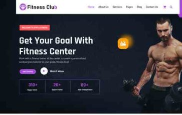 Gym Fitness (screenshot desktop)