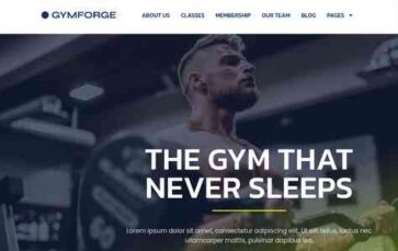 GymForge (screenshot desktop)