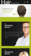 Screenshot Mobile HairTransplantation (screenshot mobile)