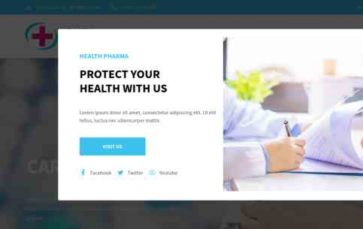 HealthPharma (screenshot desktop)