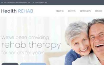 HealthRehab (screenshot desktop)