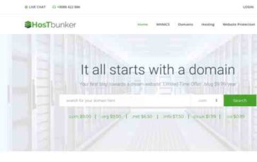 HostBunker (screenshot desktop)