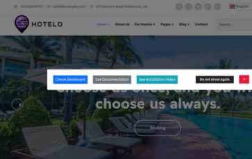 Hotelo (MhrTheme) - (screenshot desktop)