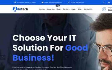 Intech (ThemePul) - (screenshot desktop)