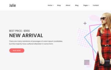 Julie (HasThemes) - (screenshot desktop)