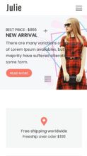 Julie (HasThemes) - (screenshot mobile)