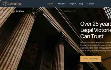 Justica (WizzyTheme) - (screenshot desktop)