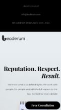Leaderum (screenshot mobile)