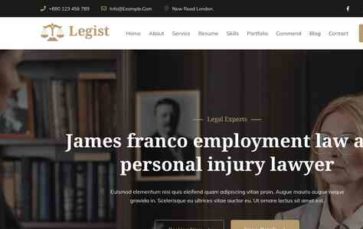Legist (WebTheme) (screenshot desktop)