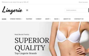 Screenshot Desktop Lingerie (CoderPlace) (screenshot desktop)