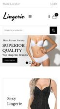 Screenshot Mobile Lingerie (CoderPlace) (screenshot mobile)