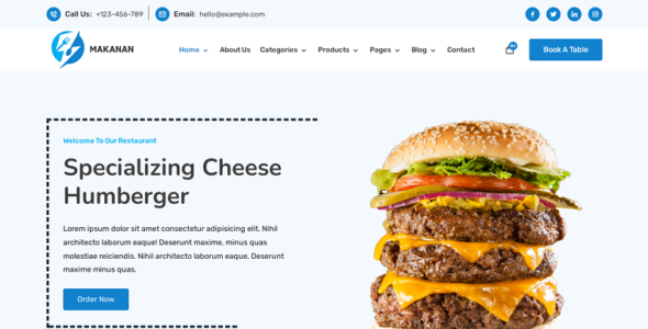 Makanan (TemplateMonster)