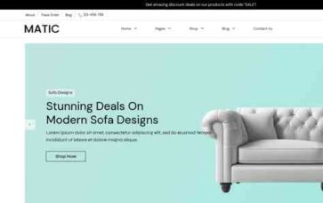 Matic (Modest Themes) - (screenshot desktop)