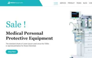 Medical Equipments (screenshot desktop)