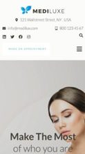 MediLuxe (screenshot mobile)
