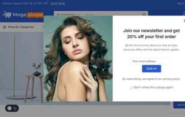 Megashope (screenshot desktop)