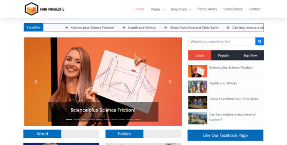 MhrMagazine (TemplateMonster)