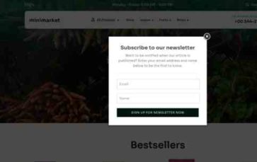 Minimarket (screenshot desktop)