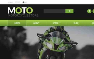 Motorcycle Store (screenshot desktop)