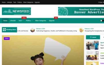 Newsfeed (screenshot desktop)