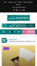 Newsfeed (screenshot mobile)