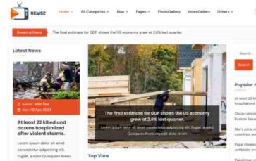 NewsZ (screenshot desktop)