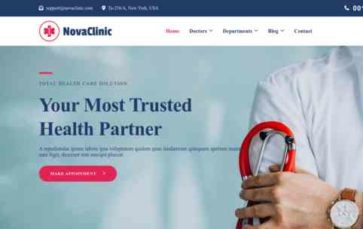 NovaClinic (screenshot desktop)