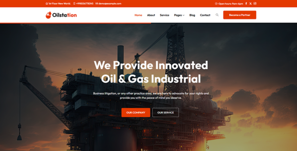 Oilstation (TemplateMonster)