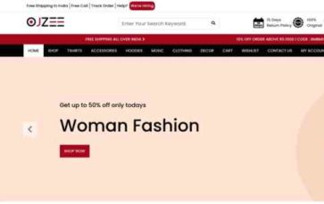 Ojzee Fashion (screenshot desktop)