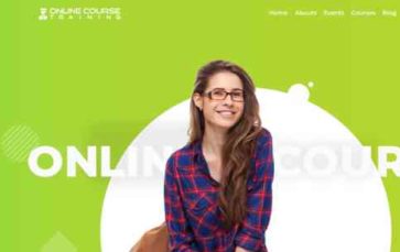 Online Course And Training (screenshot desktop)