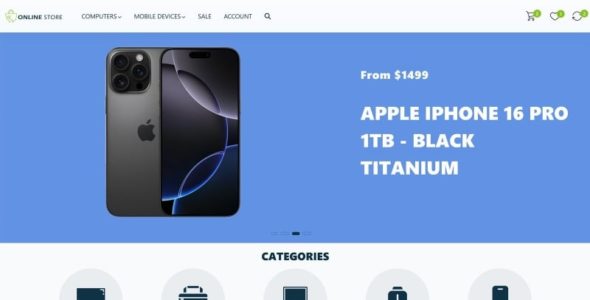 Online Store (TemplateMonster)