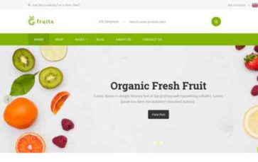 Organic Fruit (screenshot desktop)