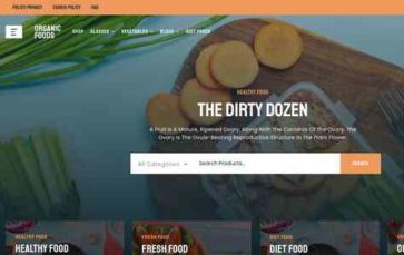 OrganicFoods (screenshot desktop)