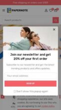 Papernote (screenshot mobile)