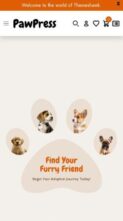 PawPress (screenshot mobile)