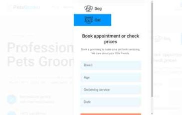 PetsGroom (screenshot desktop)