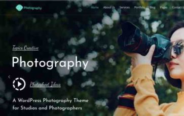 Photography Portfolio (Next Dream) (screenshot desktop)