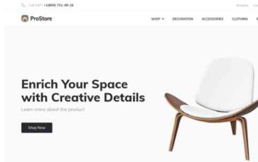 ProStore (Zemez) (screenshot desktop)