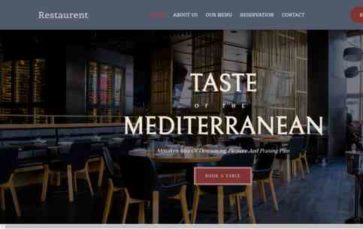 Restaurent (screenshot desktop)