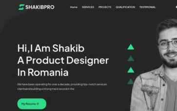 ShakibPro (screenshot desktop)