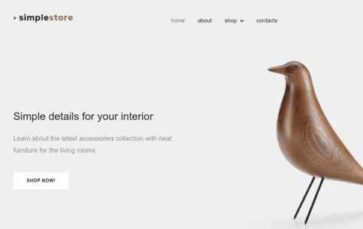 Simplestore (screenshot desktop)