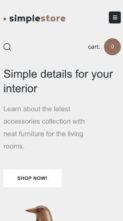 Simplestore (screenshot mobile)