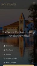 Screenshot Mobile Sky Travels (screenshot mobile)