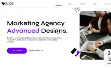 Slide (Modest Themes) (screenshot desktop)