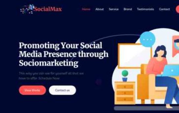 SocialMax (screenshot desktop)
