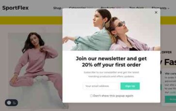 Sportflex (screenshot desktop)